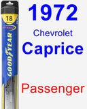 Passenger Wiper Blade for 1972 Chevrolet Caprice - Hybrid