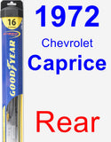 Rear Wiper Blade for 1972 Chevrolet Caprice - Hybrid