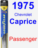 Passenger Wiper Blade for 1975 Chevrolet Caprice - Hybrid