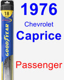 Passenger Wiper Blade for 1976 Chevrolet Caprice - Hybrid