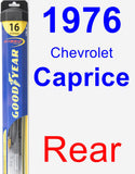 Rear Wiper Blade for 1976 Chevrolet Caprice - Hybrid