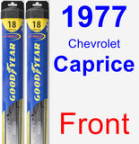 Front Wiper Blade Pack for 1977 Chevrolet Caprice - Hybrid
