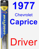 Driver Wiper Blade for 1977 Chevrolet Caprice - Hybrid