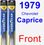 Front Wiper Blade Pack for 1979 Chevrolet Caprice - Hybrid