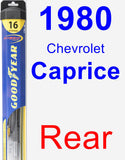 Rear Wiper Blade for 1980 Chevrolet Caprice - Hybrid
