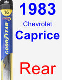 Rear Wiper Blade for 1983 Chevrolet Caprice - Hybrid