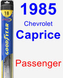 Passenger Wiper Blade for 1985 Chevrolet Caprice - Hybrid