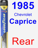 Rear Wiper Blade for 1985 Chevrolet Caprice - Hybrid