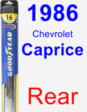 Rear Wiper Blade for 1986 Chevrolet Caprice - Hybrid