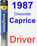 Driver Wiper Blade for 1987 Chevrolet Caprice - Hybrid