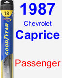 Passenger Wiper Blade for 1987 Chevrolet Caprice - Hybrid
