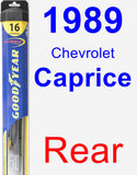 Rear Wiper Blade for 1989 Chevrolet Caprice - Hybrid