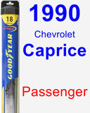 Passenger Wiper Blade for 1990 Chevrolet Caprice - Hybrid