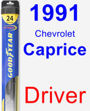 Driver Wiper Blade for 1991 Chevrolet Caprice - Hybrid