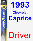 Driver Wiper Blade for 1993 Chevrolet Caprice - Hybrid