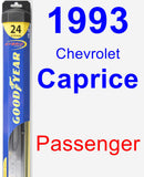 Passenger Wiper Blade for 1993 Chevrolet Caprice - Hybrid