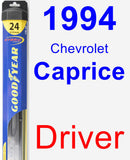 Driver Wiper Blade for 1994 Chevrolet Caprice - Hybrid