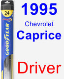 Driver Wiper Blade for 1995 Chevrolet Caprice - Hybrid