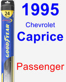 Passenger Wiper Blade for 1995 Chevrolet Caprice - Hybrid