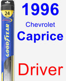 Driver Wiper Blade for 1996 Chevrolet Caprice - Hybrid