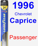Passenger Wiper Blade for 1996 Chevrolet Caprice - Hybrid