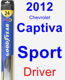 Driver Wiper Blade for 2012 Chevrolet Captiva Sport - Hybrid