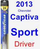 Driver Wiper Blade for 2013 Chevrolet Captiva Sport - Hybrid