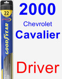 Driver Wiper Blade for 2000 Chevrolet Cavalier - Hybrid