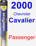 Passenger Wiper Blade for 2000 Chevrolet Cavalier - Hybrid
