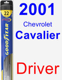 Driver Wiper Blade for 2001 Chevrolet Cavalier - Hybrid