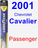 Passenger Wiper Blade for 2001 Chevrolet Cavalier - Hybrid