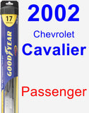 Passenger Wiper Blade for 2002 Chevrolet Cavalier - Hybrid