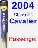 Passenger Wiper Blade for 2004 Chevrolet Cavalier - Hybrid