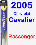 Passenger Wiper Blade for 2005 Chevrolet Cavalier - Hybrid