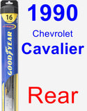 Rear Wiper Blade for 1990 Chevrolet Cavalier - Hybrid