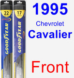 Front Wiper Blade Pack for 1995 Chevrolet Cavalier - Hybrid