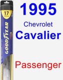 Passenger Wiper Blade for 1995 Chevrolet Cavalier - Hybrid