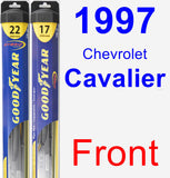 Front Wiper Blade Pack for 1997 Chevrolet Cavalier - Hybrid