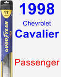 Passenger Wiper Blade for 1998 Chevrolet Cavalier - Hybrid