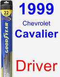 Driver Wiper Blade for 1999 Chevrolet Cavalier - Hybrid