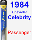 Passenger Wiper Blade for 1984 Chevrolet Celebrity - Hybrid
