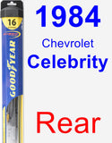 Rear Wiper Blade for 1984 Chevrolet Celebrity - Hybrid