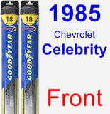 Front Wiper Blade Pack for 1985 Chevrolet Celebrity - Hybrid