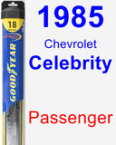Passenger Wiper Blade for 1985 Chevrolet Celebrity - Hybrid