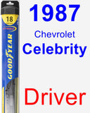 Driver Wiper Blade for 1987 Chevrolet Celebrity - Hybrid