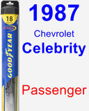 Passenger Wiper Blade for 1987 Chevrolet Celebrity - Hybrid