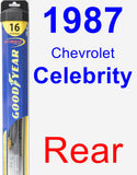 Rear Wiper Blade for 1987 Chevrolet Celebrity - Hybrid
