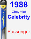 Passenger Wiper Blade for 1988 Chevrolet Celebrity - Hybrid