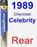 Rear Wiper Blade for 1989 Chevrolet Celebrity - Hybrid