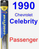 Passenger Wiper Blade for 1990 Chevrolet Celebrity - Hybrid